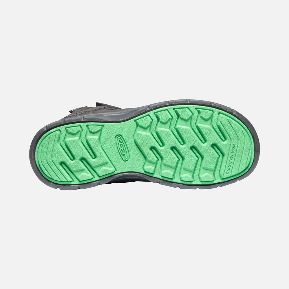 Botas de Zapatillas Keen Mexico Grises/Verdes - Niños Hikeport Ii Sport Waterproof - OC0759234